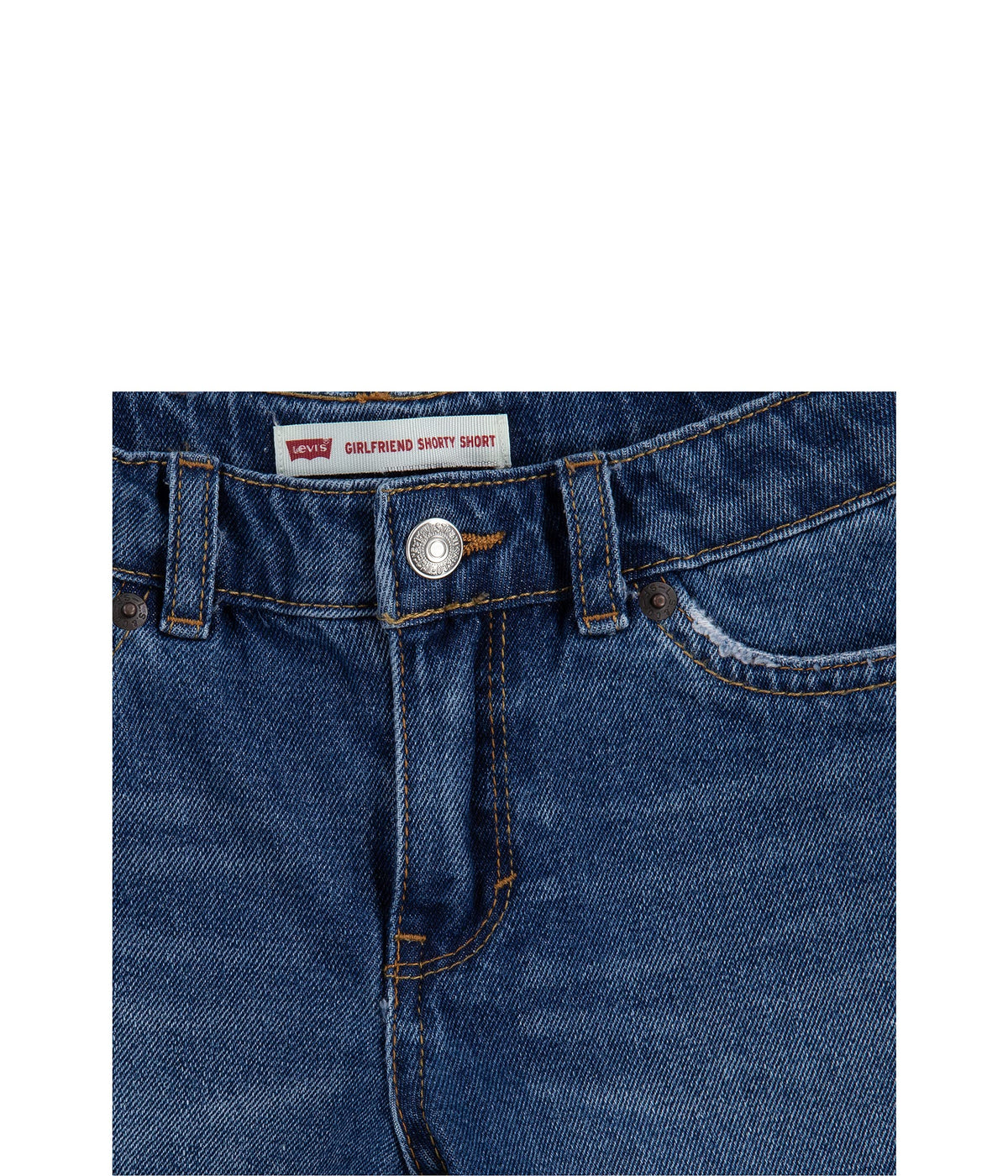 Image 2 of Girlfriend Fit Shorty Shorts (Little Kids)