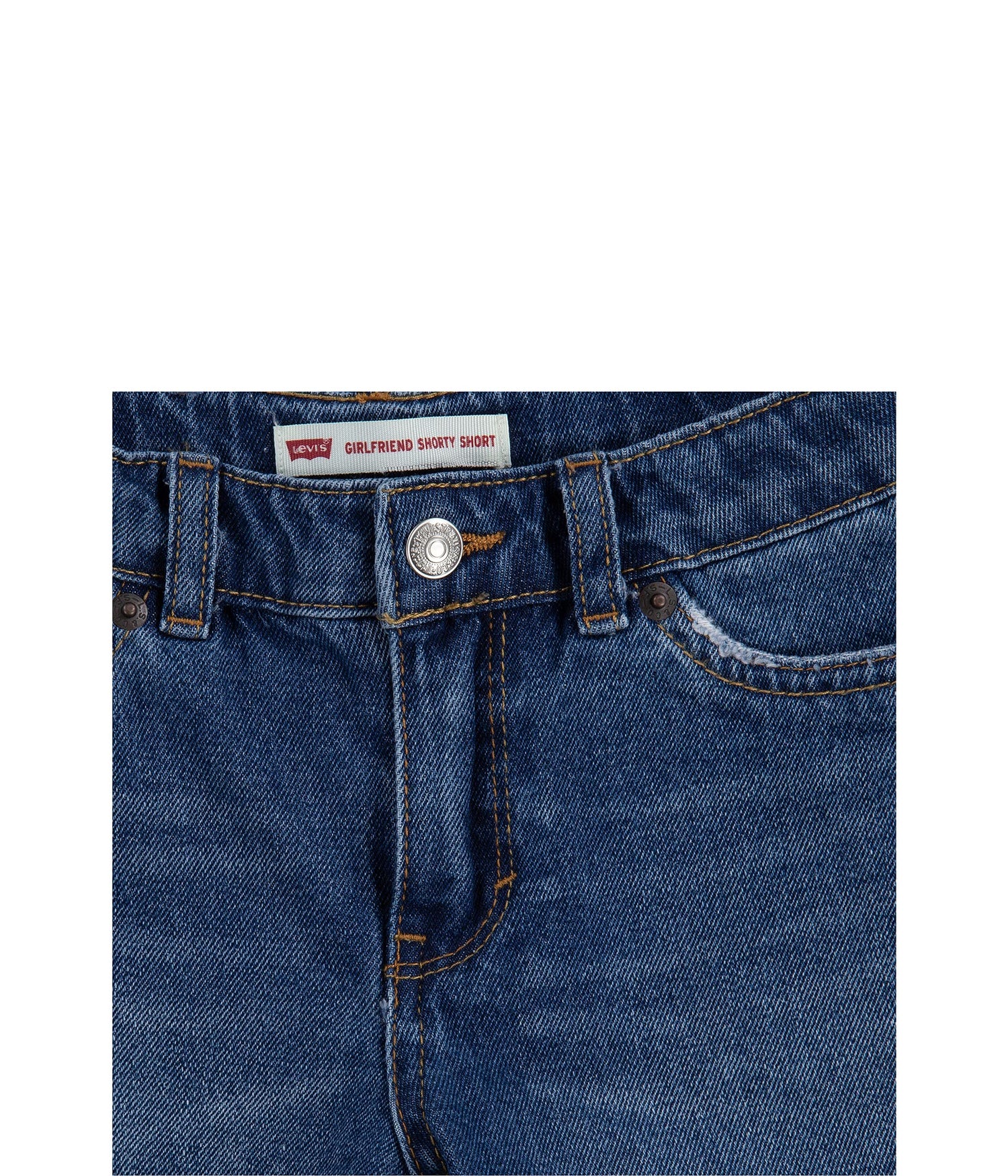 Image 2 of Girlfriend Fit Shorty Shorts (Little Kids)