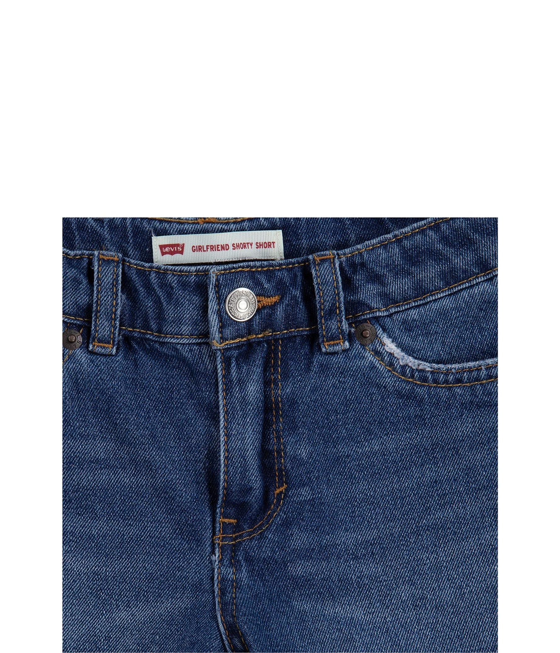 Image 2 of Girlfriend Fit Shorty Shorts (Little Kids)
