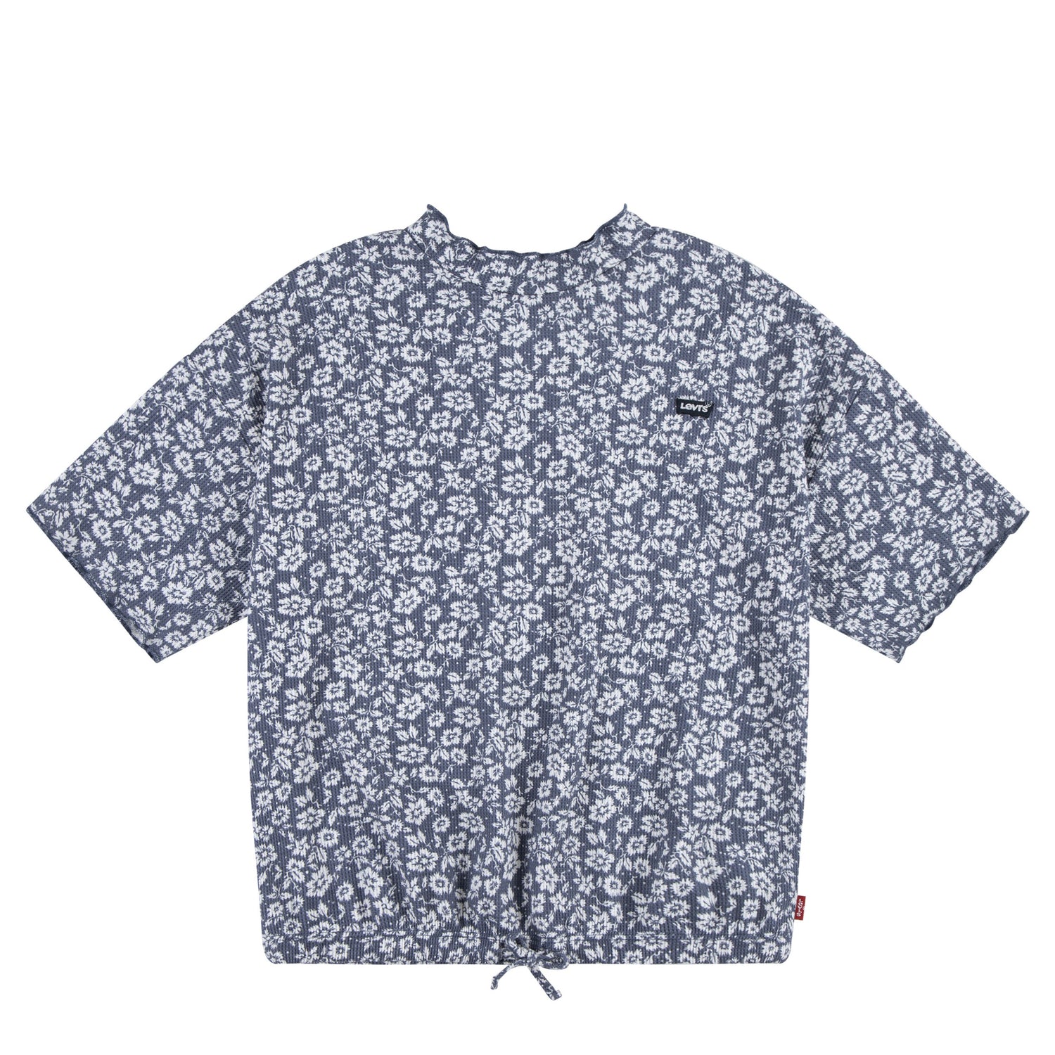Waffle Floral Bubble Top (Big Kid)
