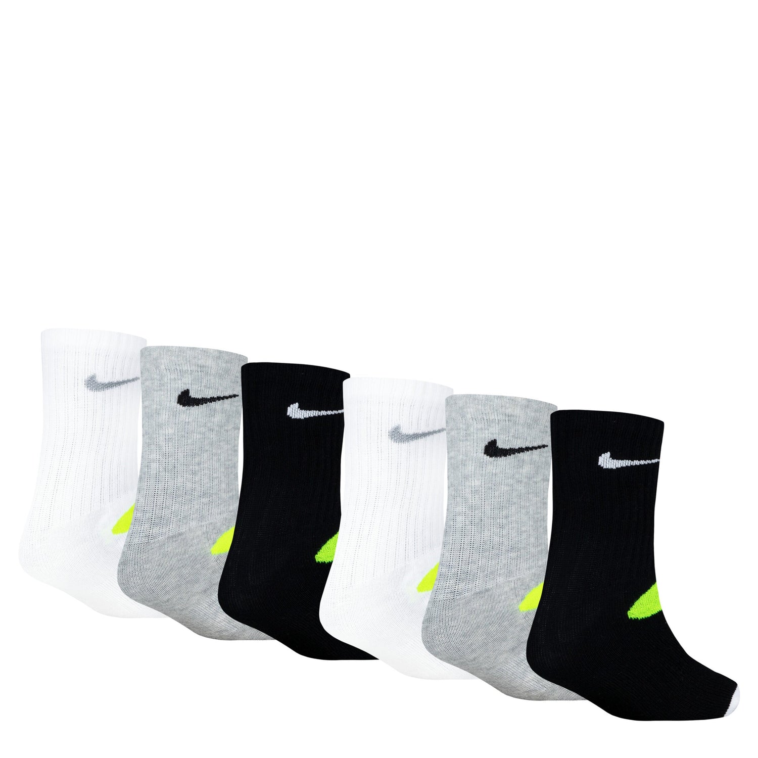 Smiley Crew Socks 6-Pack (Little Kid)