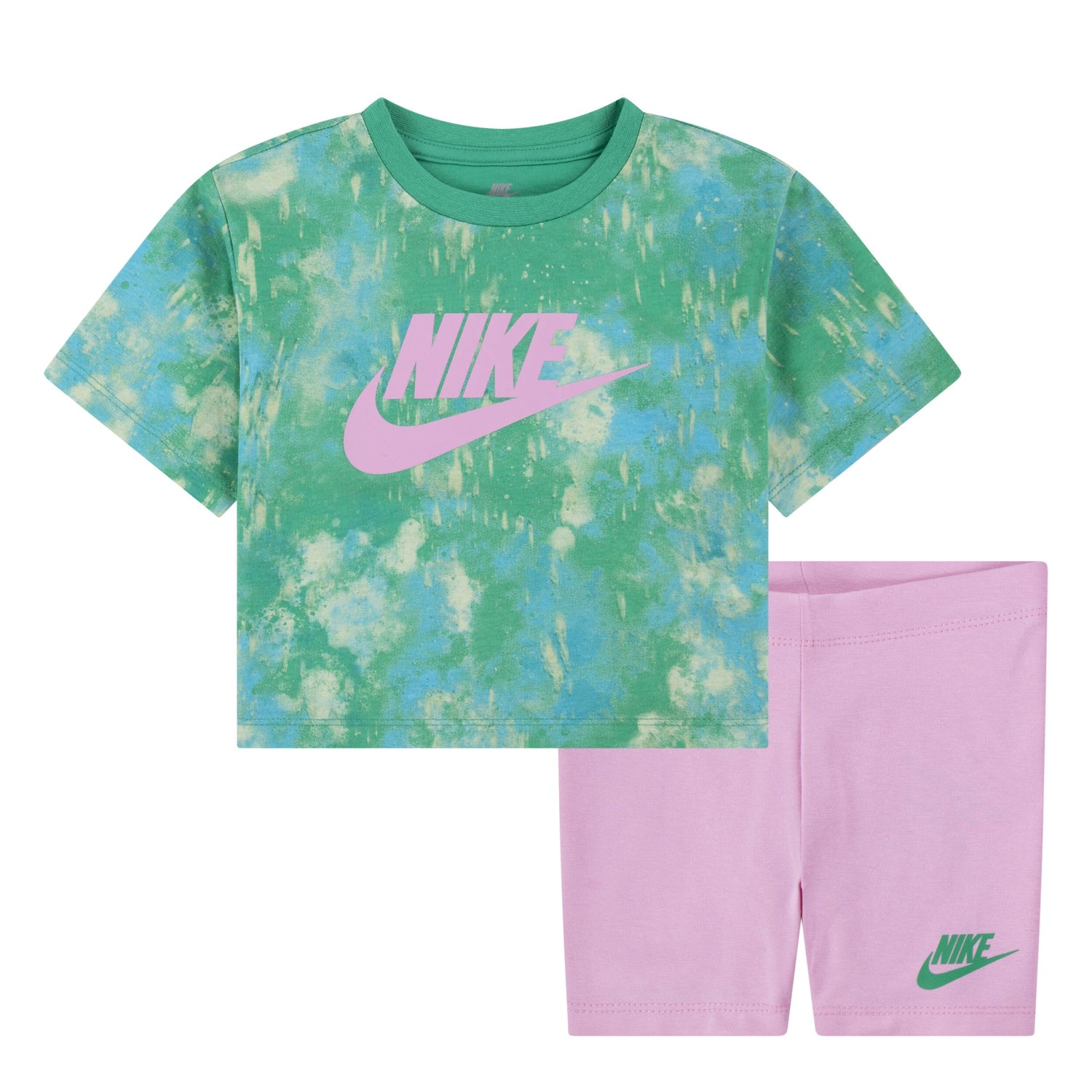 Boxy Tee & Bike Short Set (Toddler)