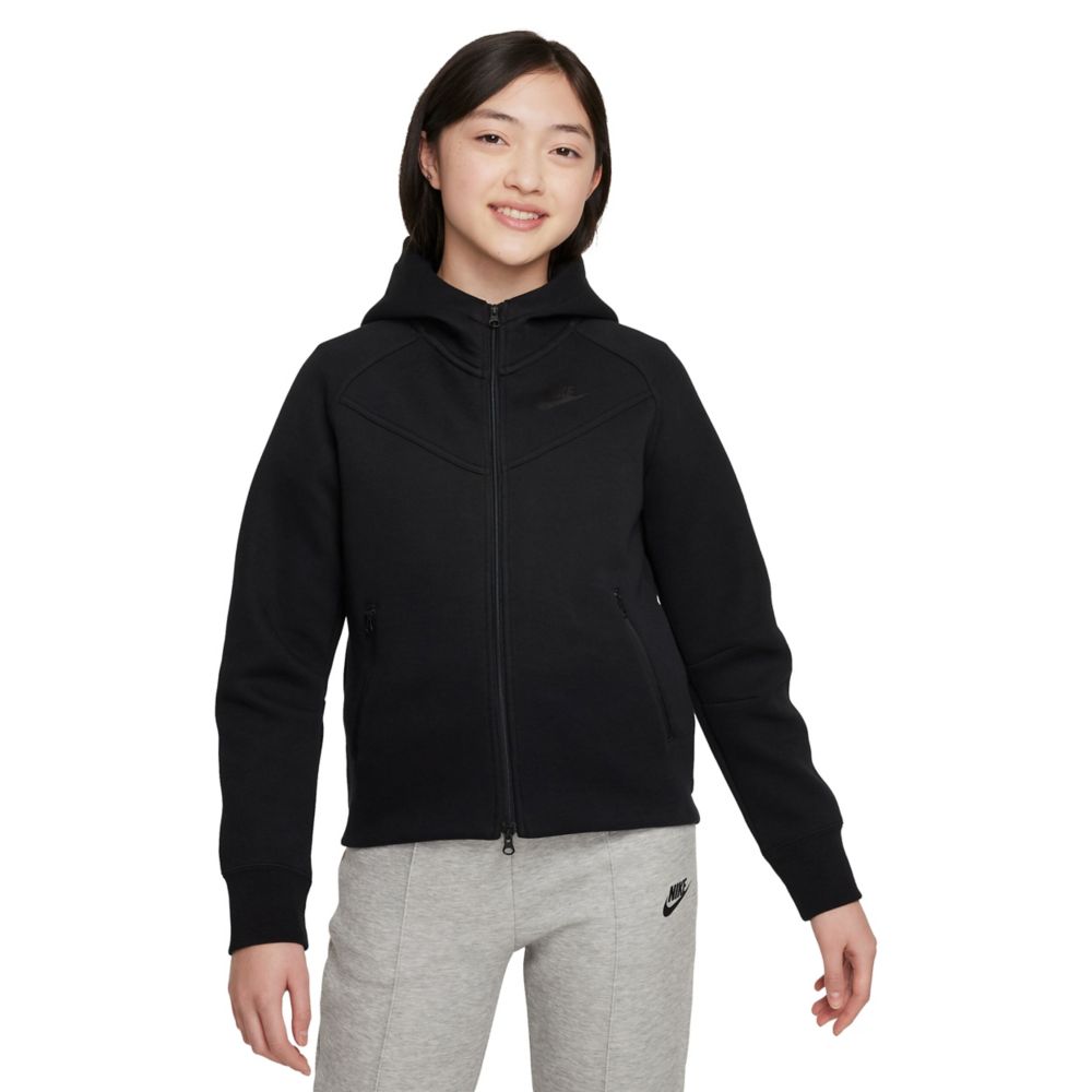 Tech Fleece Full Zip Hoodie (Big Kids)