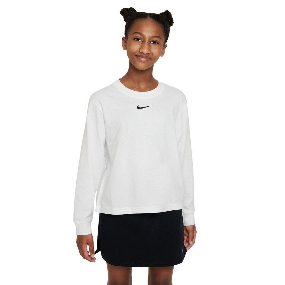 Essential Boxy Long Sleeve Tee (Big Kids)