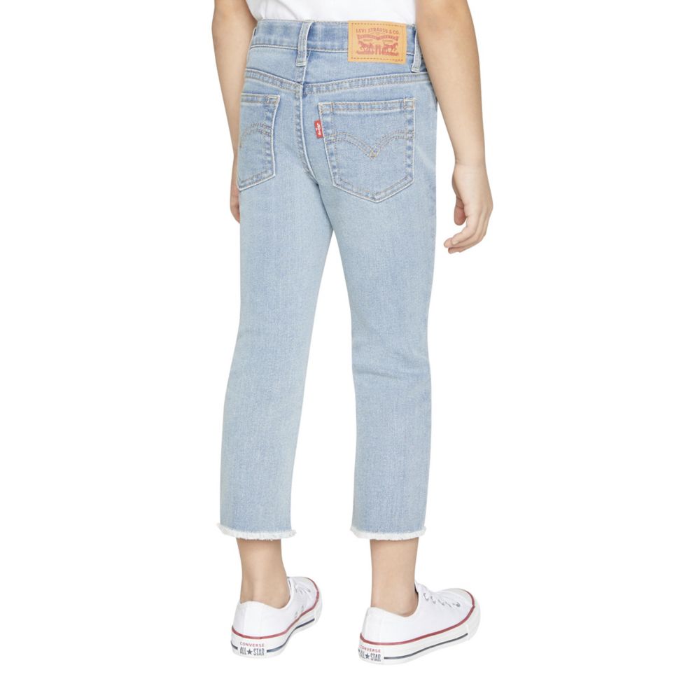 High Rise Ankle Straight Jean (Little Kids)