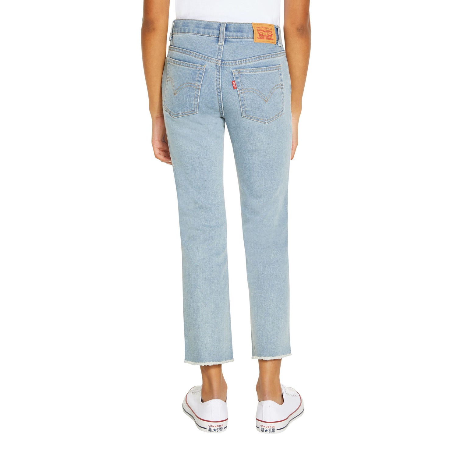 High Rise Ankle Straight Jean (Big Kids)