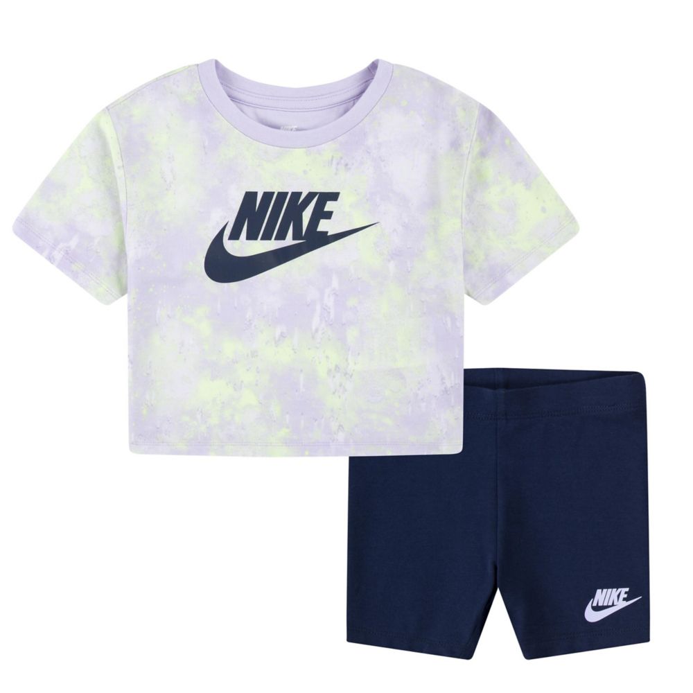 Boxy Tee & Bike Short Set (Toddler)