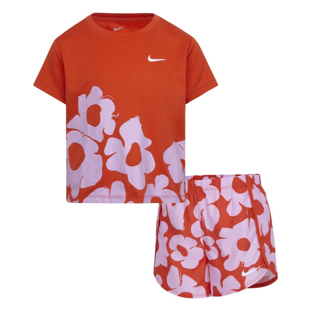 Drifit Floral Sprinter Short Set (Little Kid)