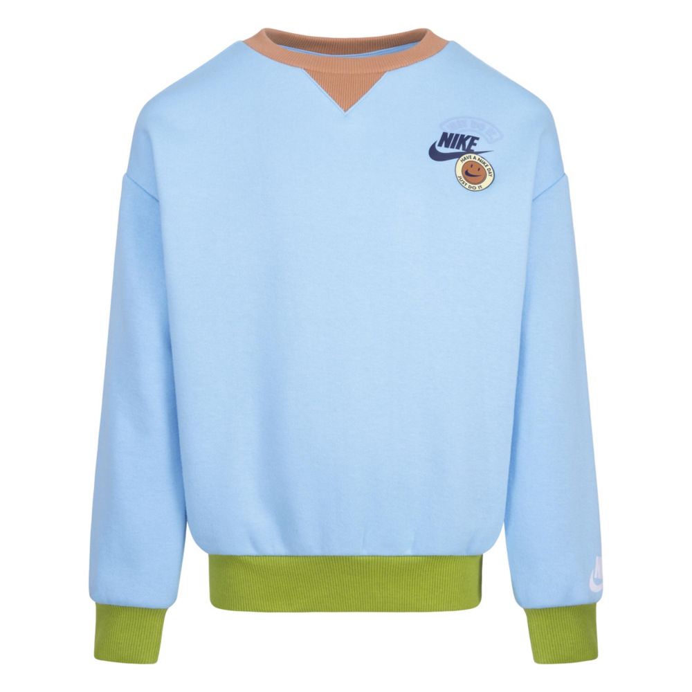 Rib Crew Sweat Shirt (Little Kid)