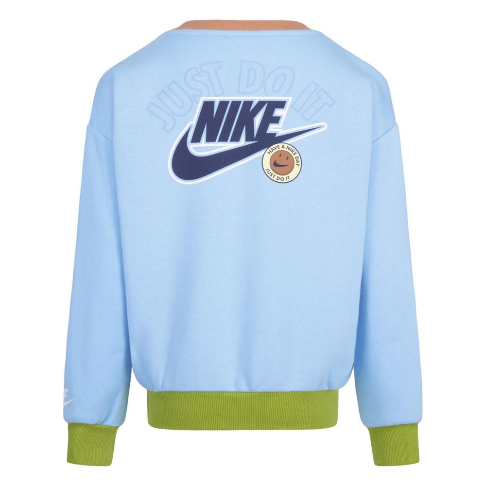 Rib Crew Sweat Shirt (Little Kid)