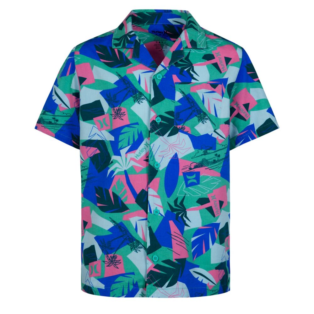Printed Camp Shirt (Big Kid)