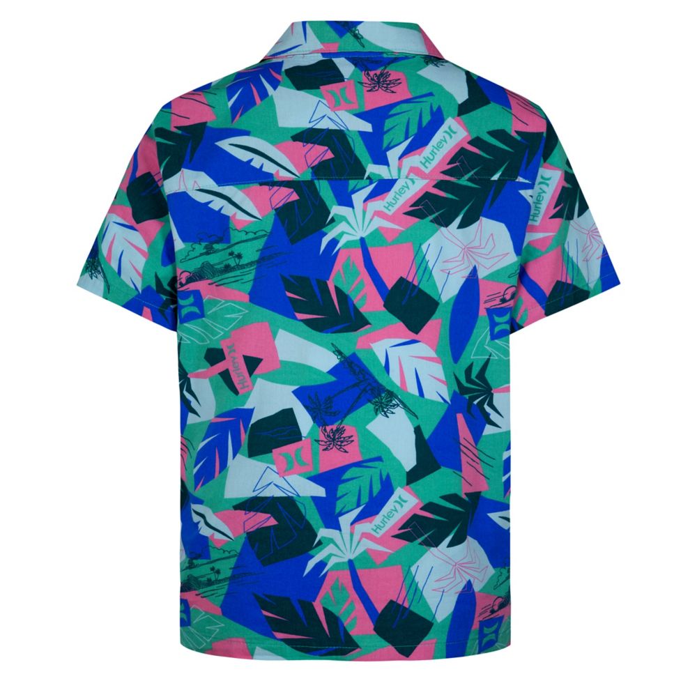 Printed Camp Shirt (Big Kid)